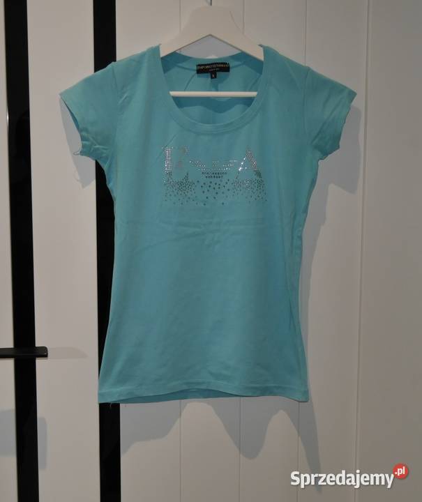 Emporio Armani śliczna bluzeczka cyrkonie 36 S Bluzki i koszule Wrocław
