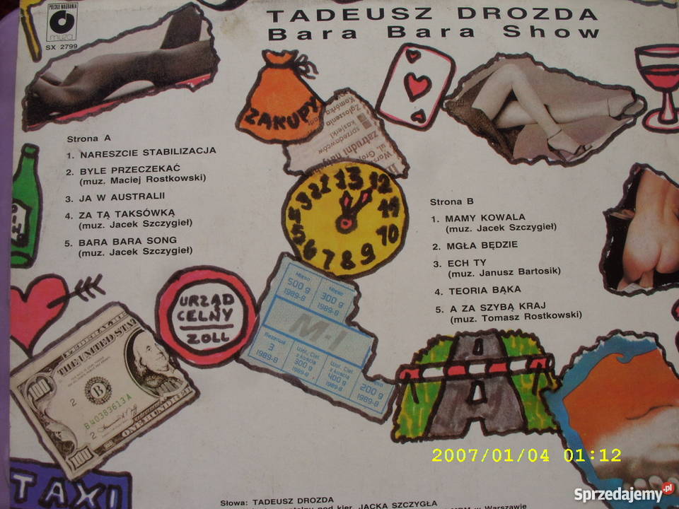LP ballady TADEUSZ DROZDABARA BARA poezja śpiewana Wołów