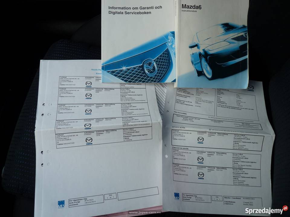 Mazda 6 kombi 20 benzyna 2007 full książka VAT marża mazowieckie Warszawa