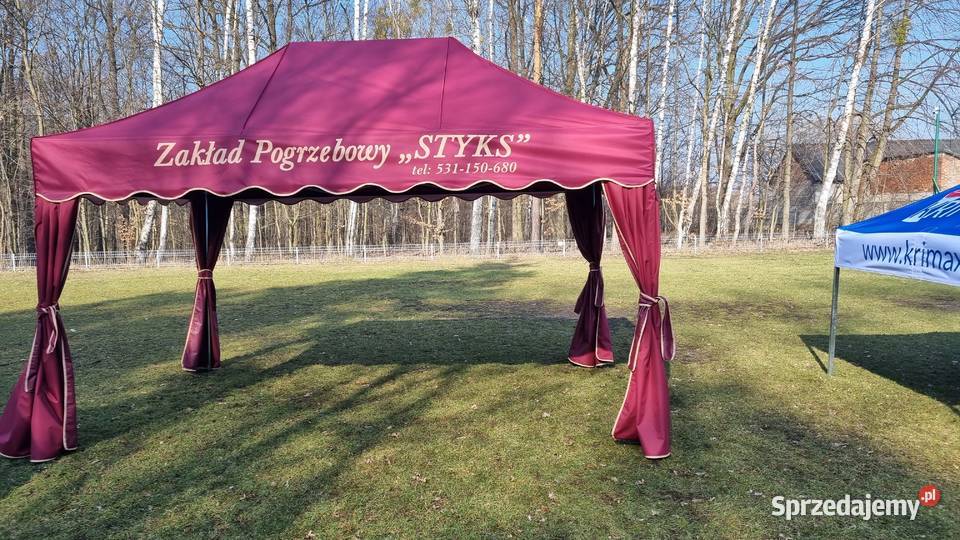 Namioty pogrzebowe 3 x 45 stal namiot żałobny Konradów sprzedam