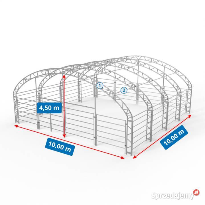 Zagroda zwierząt 10x10m PVC 750gm2 dolnośląskie Wrocław