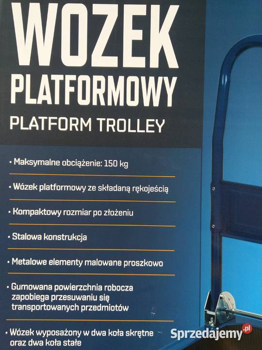 NAJTANIEJ Wózek Platformowy Transportowy Skrętny