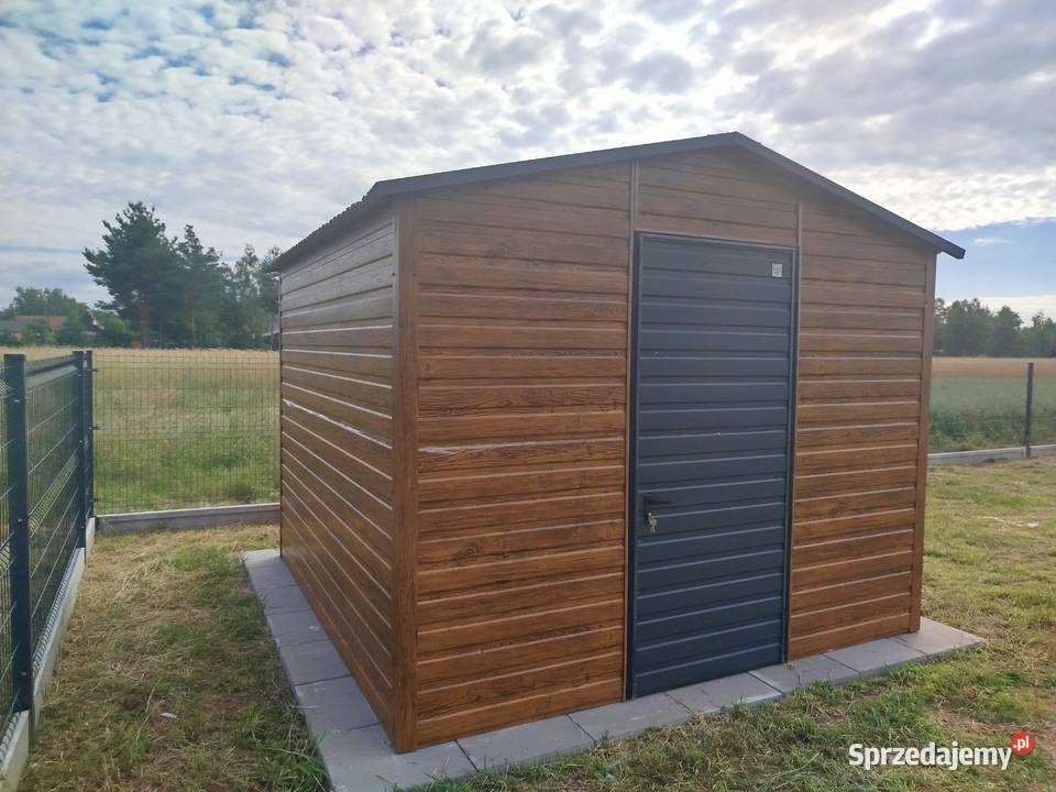 GRAFITOWY GARAŻ BLASZANY Altana Wiata Garaże Myślibórz