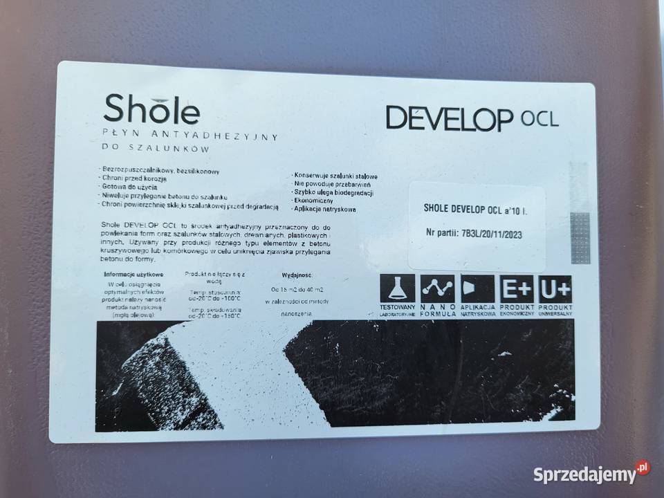 Olej antyadhezyjny Płyn Antyadhezyjny Olej do Ćmińsk sprzedam