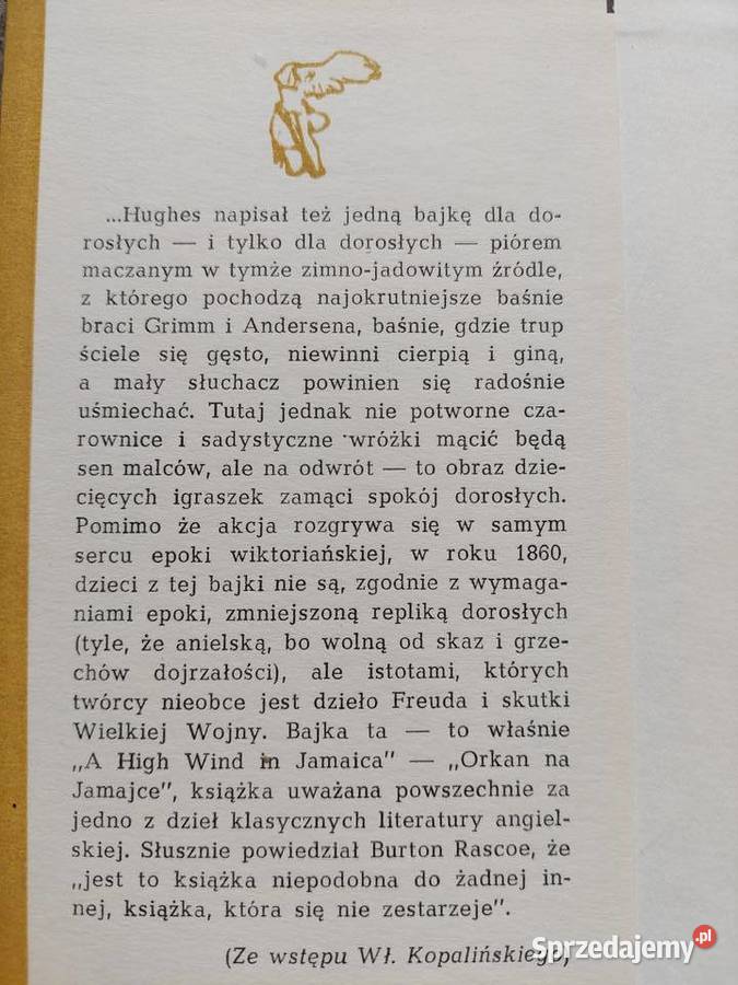 Orkan na Jamajce Richard Hughes Kraków