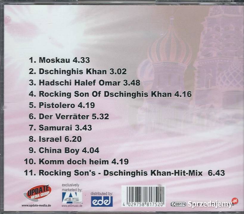 CD Rocking Son Rising Cover Dschinghis Khan 1 płyta Płyty i kasety sprzedam