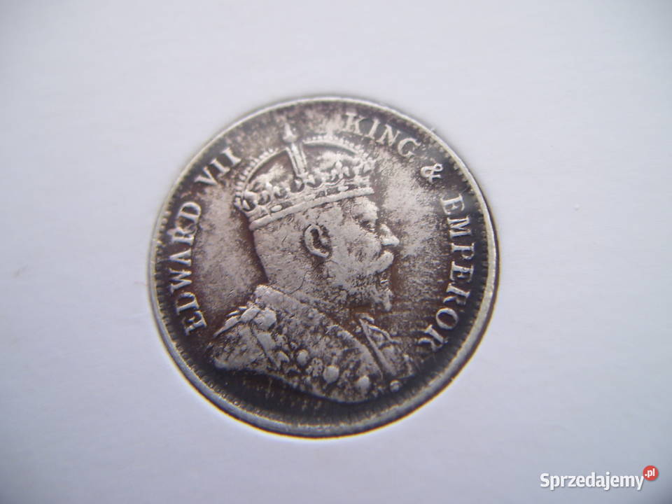 Stare monety 10 cent 1904 Hong Kong srebro Lesko sprzedam