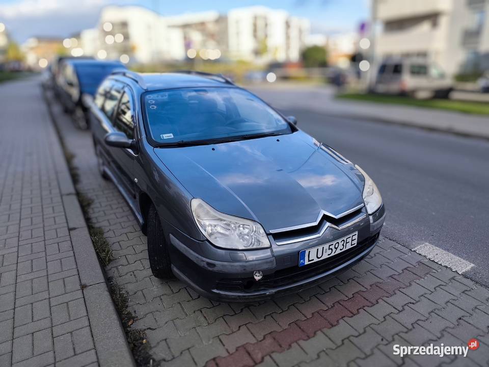 Citroen C5 II 20 benzyna lpg 247 przebiegu welurowa tapicerka lubelskie Lublin
