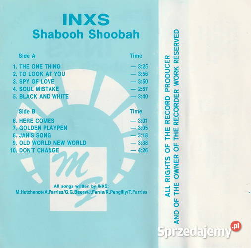 kaseta INXS Shabooh Shoobah MG sprzedam