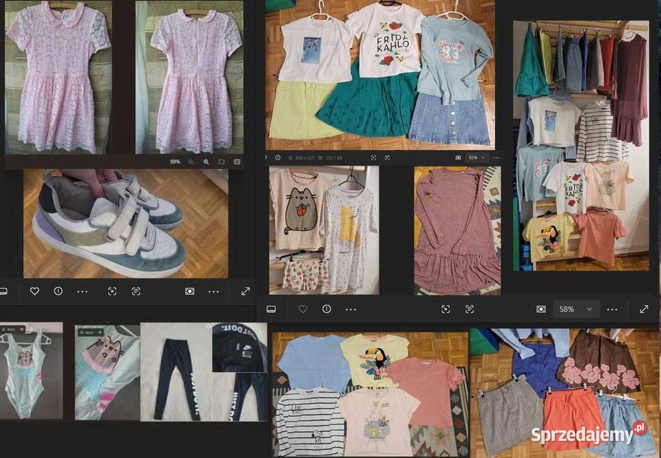 Dziewczęcy zestaw 134140164 buty sprzedam