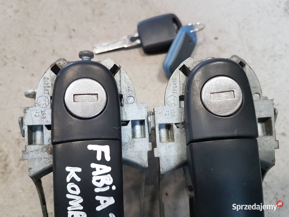 SKODA FABIA I KLAMKA LEWA PRAWA WKLADKA KLUCZYK zamki, wkładki, kluczyki Turek
