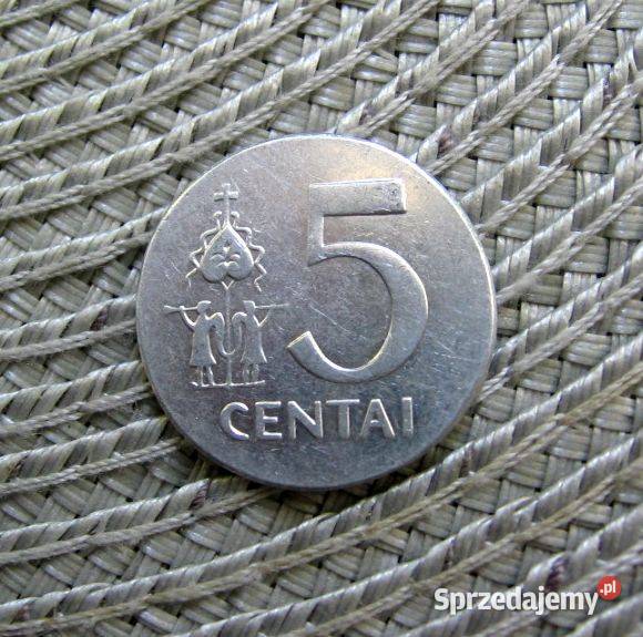 Litwa 5 Centai 1991r Numizmatyka Kalisz sprzedam