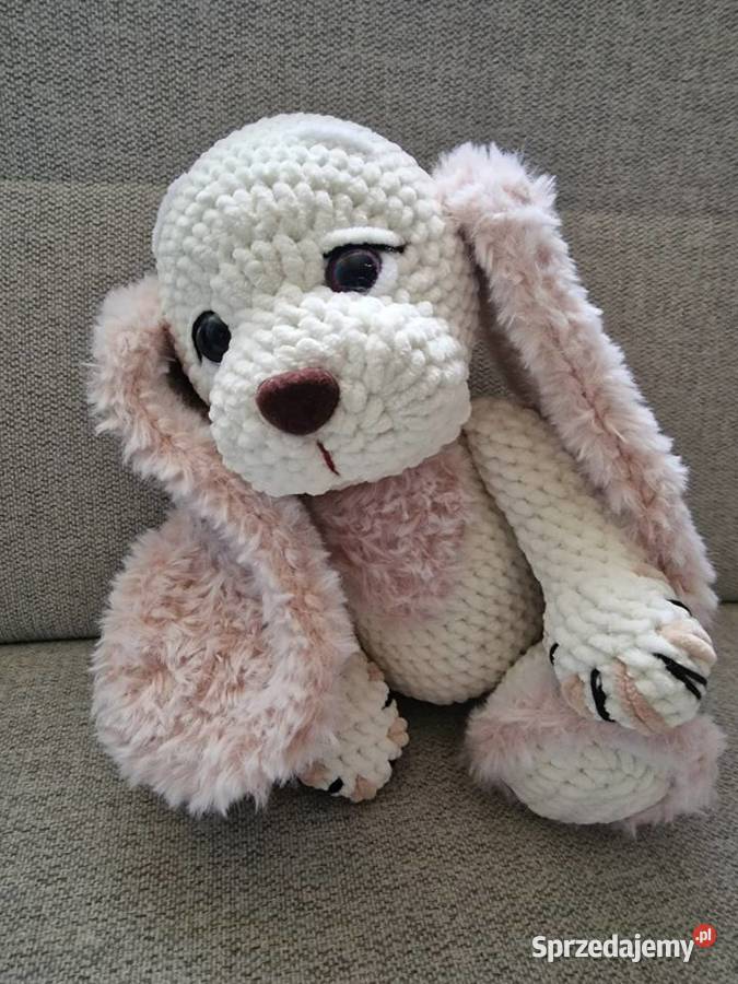 Piesek Spaniel zrobiony na szydełku sprzedam