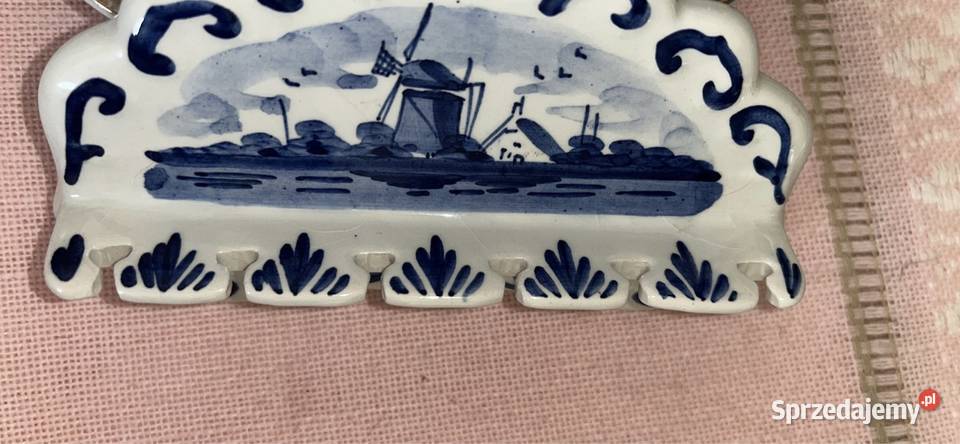 Wieszak Porcelana Wiatrak Syg Delfts Holland Gdańsk