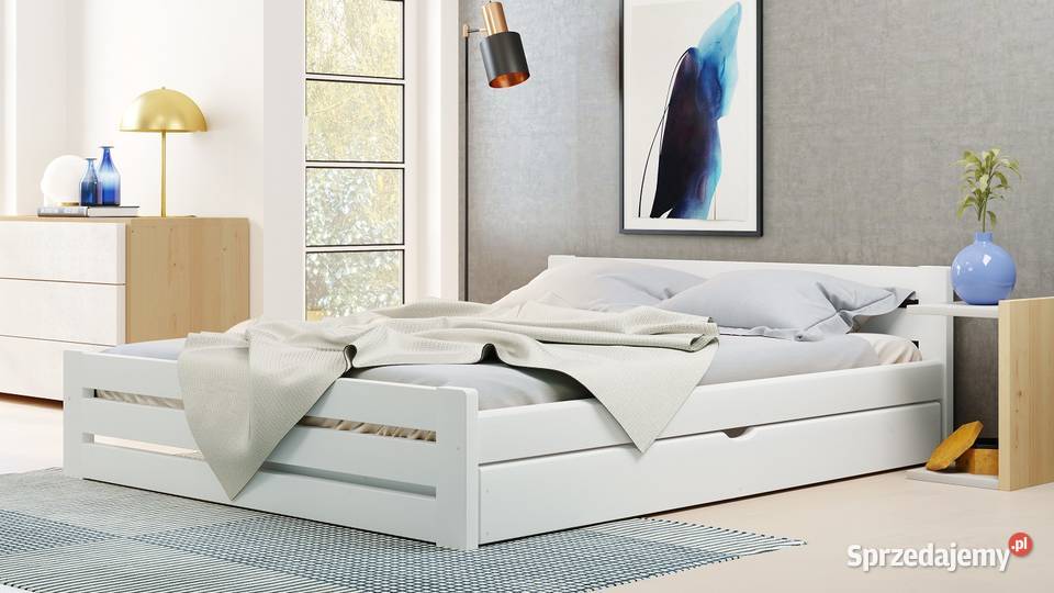 Mocne ŁÓŻKO Drewniane 180x200 GR 35 60cm Zakopane