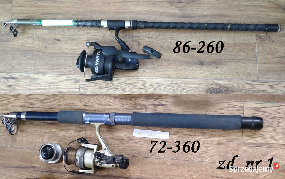 Wędka Wędki 2 i kołowrotki super OKAZJA podkarpackie Przemyśl