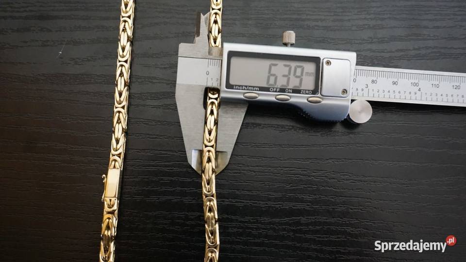 ZŁOTY ŁAŃCUSZEK GĘSTY KRÓLEWSKI ŁAŃCUCH 150G Biżuteria dla Panów mazowieckie Warszawa