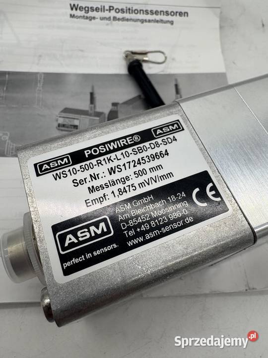 ASM WS10 500 R1K L10 SB0 D8 SD4 Linear position Pozostałe Warszawa