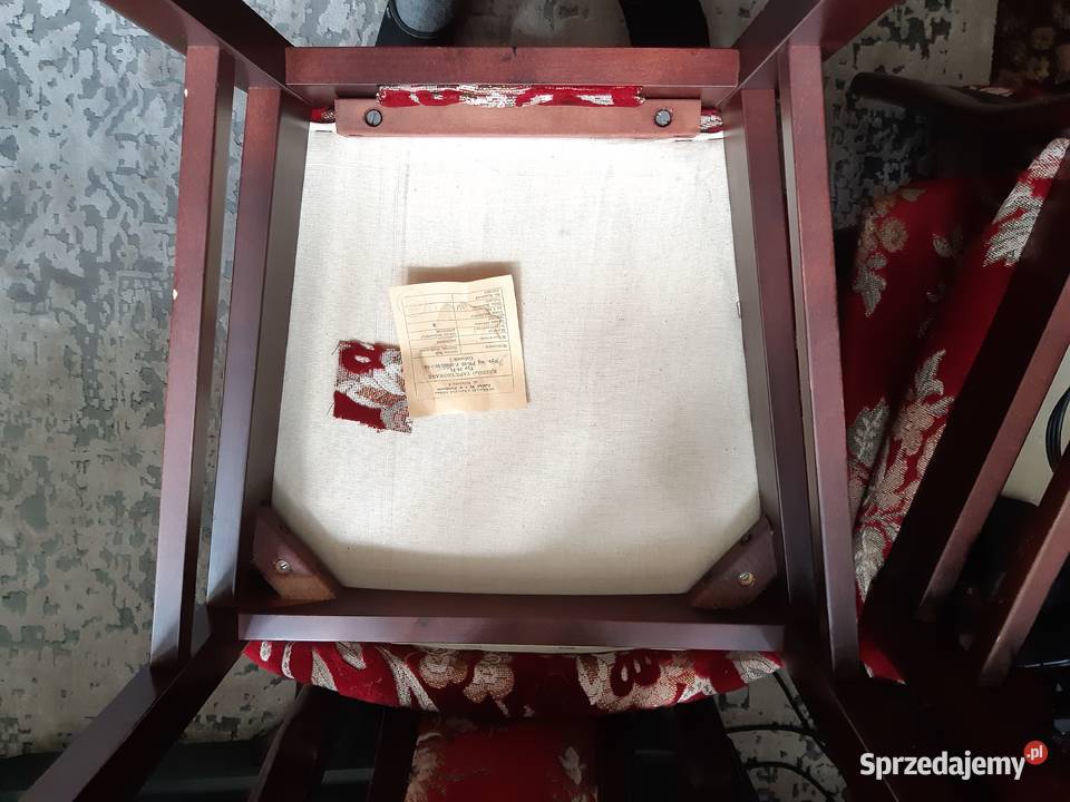 Drewniane tapicerowane krzesła do jadalni Łódź