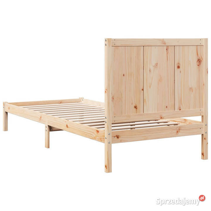 Dłuższe łóżko bez materaca lite drewno 100x220 105cm Warszawa