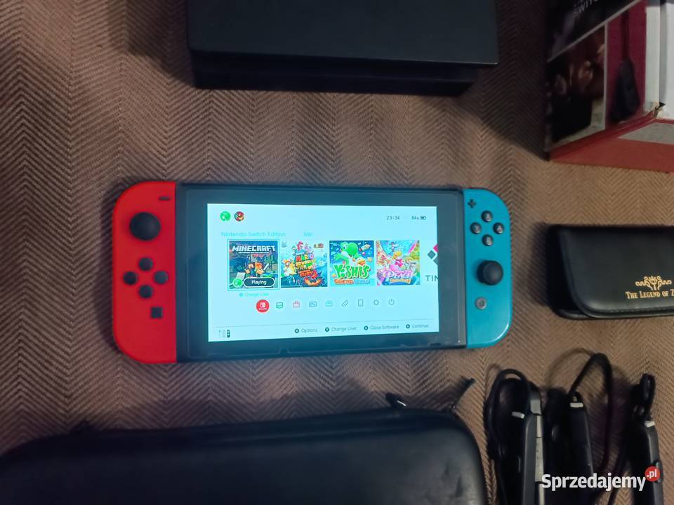 Konsola Nintendo Switch cwf duży zestaw Libiąż