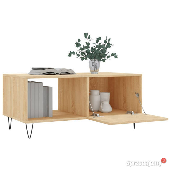 Stolik kawowy kolor dąb sonoma 90x50x40 WM829207 Warszawa sprzedam