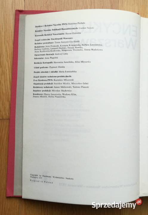 Encyklopedia Warszawy praca zbiorowa pod przew Książki naukowe i popularnonaukowe Warszawa sprzedam