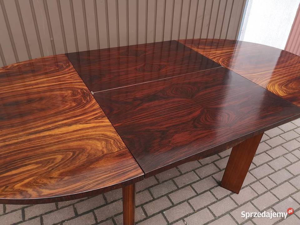 Stół ArtDeco Owalny Palisander Antyk Stary