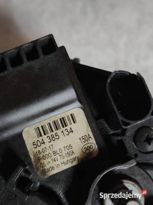 Iveco Ducato alternator 150A 504385134 układ elektryczny silnika podkarpackie Mielec sprzedam