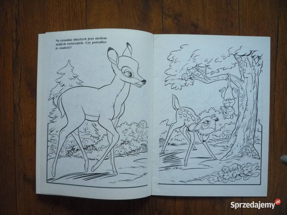 Kolorowanka Bambi Walt Disney Szczecin