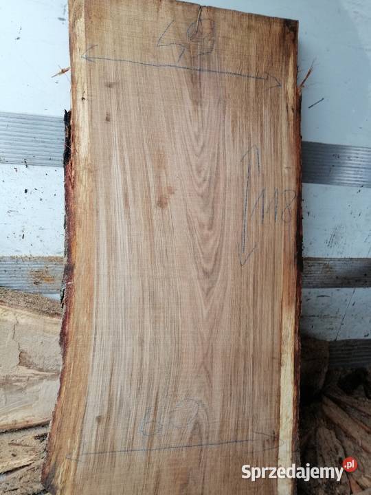 Monolit 65x65 x5 dąb stolik kawowy live edge Pozostałe mazowieckie Przysucha