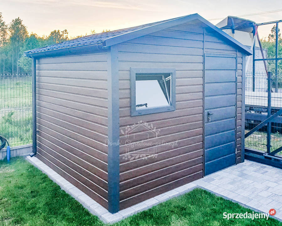 Schowek Domek Ogrodowy 3x3m Okno Rynny Antracyt sprzedam