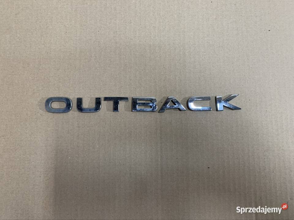 Emblemat znaczek napis OUTBACK Subaru legacy V Szczecin