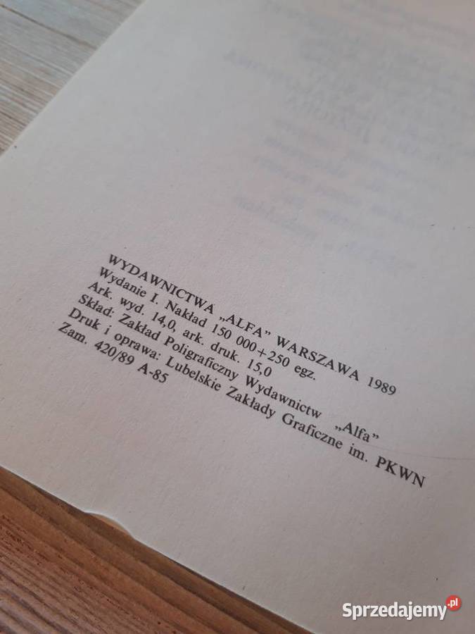 Błękitni Maria Rodziewiczówna ALFA 1989 sprzedam