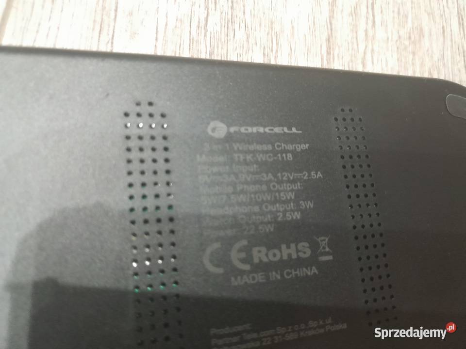 Ładowarka indukcyjna Forcell FEnergy Ellipse 3w1 Wieliczka