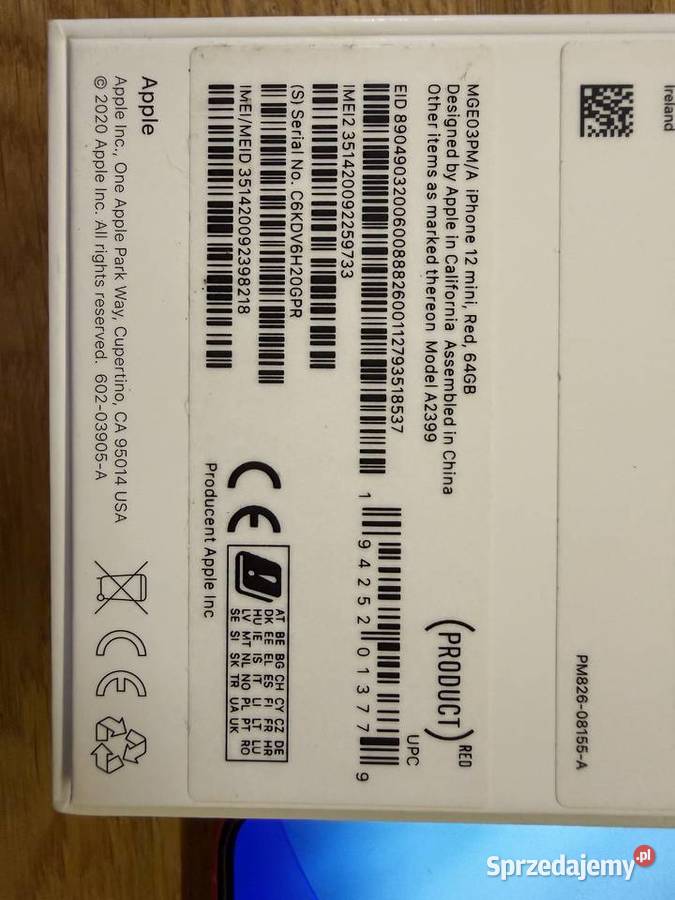 IPhon 12 Mini red Apple Watch SE akcesoria warmińsko-mazurskie Olsztyn sprzedam
