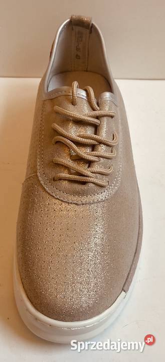 Skórzane złote półbuty Sergio Bardi rozmiar 40 Scholl Żyrardów