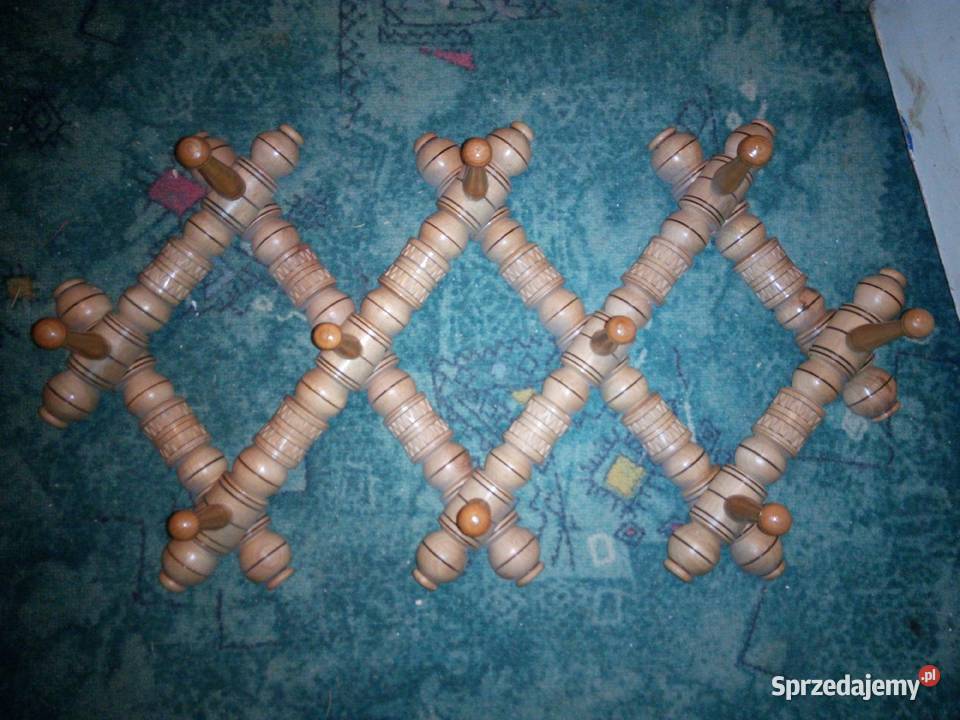 WIESZAK ścienny rozkładany drewniany vintage sprzedam