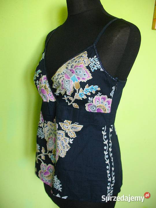 Bluzka w kwiaty 40 L biust 90 bez rękawa mazowieckie Siedlce sprzedam