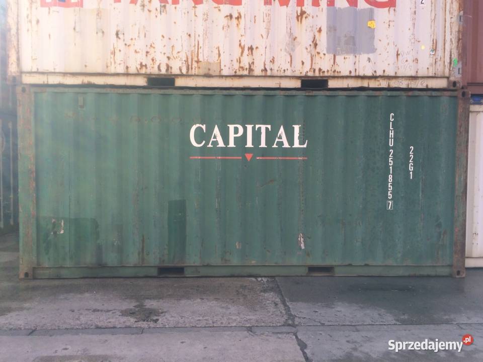 Kontener morski magazynowy 20 używany 6 m Kraków sprzedam