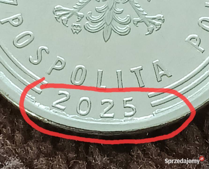 1 Złoty 2025 r Piękny wielodestrukt około wielkopolskie Konin