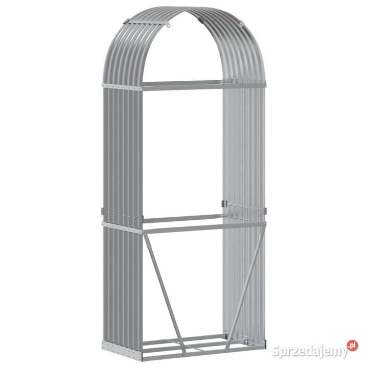 Stojak na drewno jasnoszary 80x45x190 stal Pozostałe mazowieckie