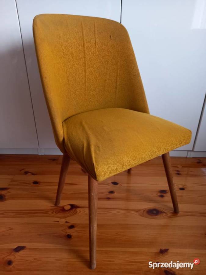 Stare krzesło muszelka patyczak PRL vintage wielkopolskie Rawicz sprzedam