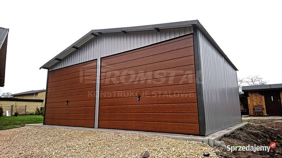Mały Garaż Drewnopodobny 4x6 Blaszak Magazyn Lubliniec