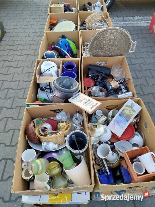 Kartony z Niemiec z rzeczy używane szkliwa Rabka-Zdrój