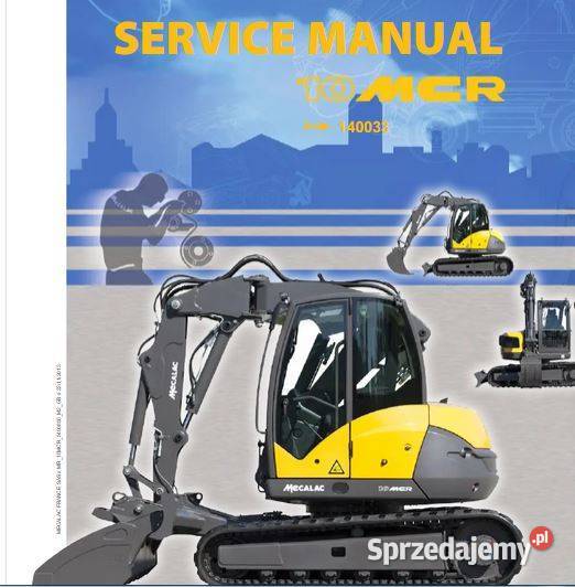 Mecalac 10MCR 6MCR 8MCR instrukcja naprawy Kielce