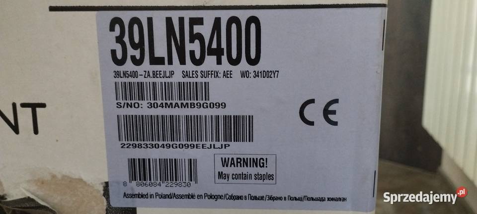 Telewizor LG 39LN5400 Jaworzno sprzedam