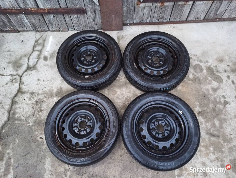 FELGI STALOWE 4X100 Z OPONAMI ZIMOWYMI AYGO Samochodowe Milejów-Osada
