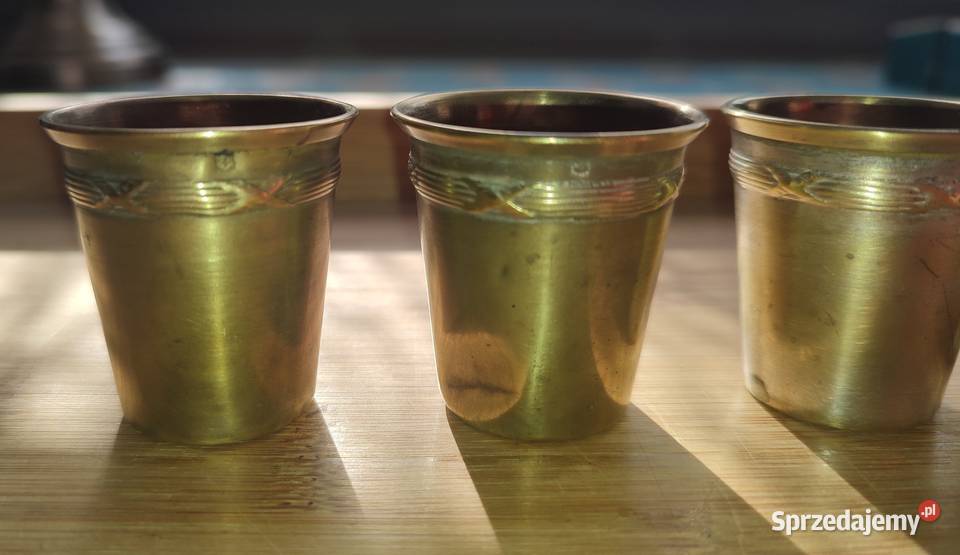 Kieliszki srebro MINERVA Francja Warszawa
