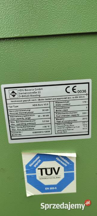 Kocioł centralnego ogrzewania firmy HDG Bawaria Dynów